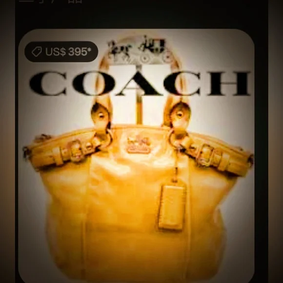 Vintage Y2K Coach Mustard Leather Shoulder Bag crossbody strap ❌60% OFF SALE❌ - Picture 2 of 16